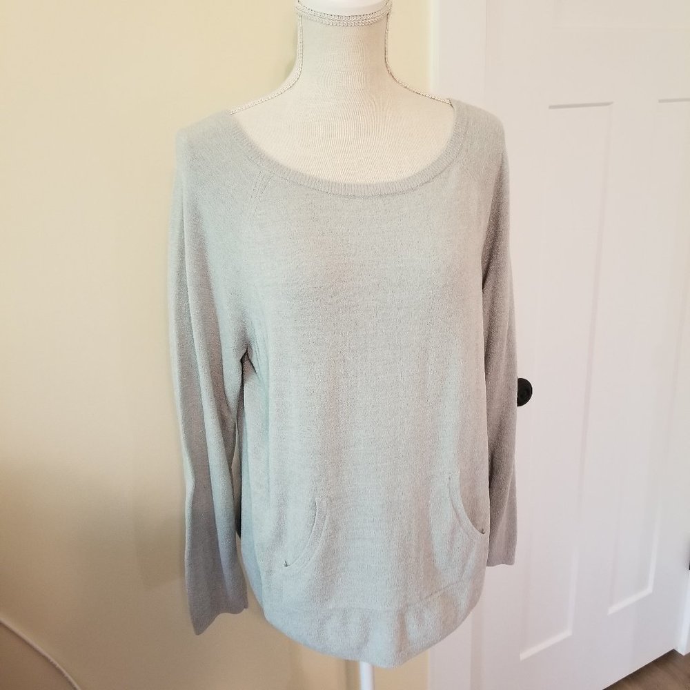Barefoot Dreams raglan pullover sea glass